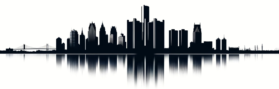 private investment firm detroit - skyline graphic